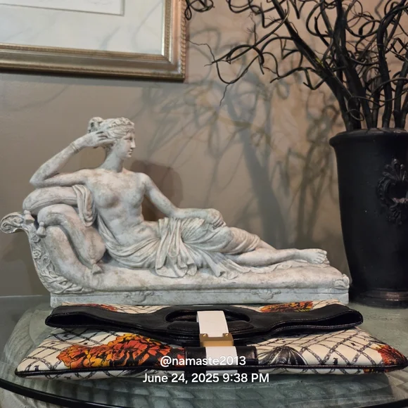 L.A.M.B Gwen Stefani Marigold Carlisle Clutch Designer Leather Celebrity #149 - Picture 7 of 13